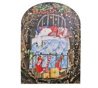 Christmas Advent Calendar 24 Windows 100% Recyclable with illustration by Sarah Curedale (Night Before Christmas)
