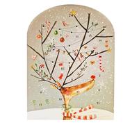 Christmas Advent Calendar 24 Windows 100% Recyclable with illustration by Sarah Curedale (Party Reindeer)