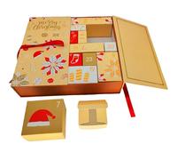 Christmas Advent Calendar Box, Empty Advent Calendar Filling Boxes - Make Your Own Countdown Calendars 24 Days Gift, Countdown Case for Kids & Adults