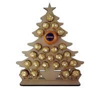 Christmas Advent Calendar Chocolate Holder Gift - Magical Christmas Countdown - Large Stand Fits Terry's Chocolate Orange & Ferrero Rocher, Reusable (Chocolates Not Included) (Tree)