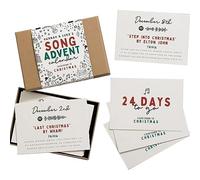Christmas Advent Calendar,Christmas Countdown Calendar,Advent Calendar Contains 24 Christmas Cards,Christmas Calendar Card with Christmas Movie Names and Some Fun Trivia