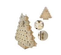 Christmas Advent Calendar,Christmas Tree Shape Christmas Countdown Calendar 24 Day,Christmas Advent Calendar With Drawers,Diy Calendar Ready To Decorate And Personalize,Christmas Decorations