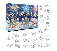 Christmas Advent Calendar Countdown Countdown Puzzle 24 Day Advent Calendar Brain Teaser For Kids Adults Family Party