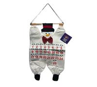 Christmas Advent Calendar Fabric Felt Panels with Pockets Wall Hanging Decoration Large Kids Santa Snowman Reindeer Xmas Party Fill Your Own Gifts Toys (Reindeer)