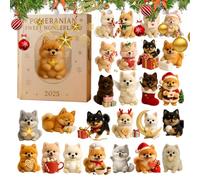 Christmas Advent Calendar for Dog Lovers - 24 Days 2D Acrylic Hanging | 2025 Decoration for Tree, Window, Door, Kids, Adults and