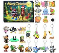 Christmas Advent Calendar for Kids, Italian Brainrot Surprise Toy Figures, Holiday Countdown Blind Box, Children’s Collectible Toy Gift for Girls & Boys, Desktop Display & Party Favor