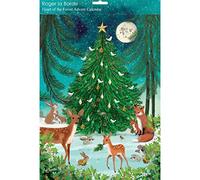 Christmas Advent Calendar Heart Of The Forest | Animal Advent Calendar Traditional Advent Calendar | Christmas Tree Picture Advent Calendar Paper Advent Calendar