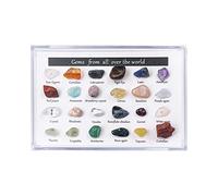 Christmas Advent Calendar Kinds Christmas Original Natural 24 Ore Crystal Stone Stone Of Countdown Samples Storage Original (Colour, One Size)