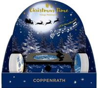 Christmas Carols at Night Coppenrath Midnight Musical Gramophone Advent Calendar 24 Vinyls for a Different Tune Every Day 18cm x 18 cm x 10cm: Vintage-Plattenspieler mit 24 Weihnachtssongs