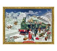Christmas Advent Calendar Santa's Express | Christmas Train Advent Calendar Traditional Advent Calendar | The Christmas Railway Picture Advent Calendar Paper Advent Calendar