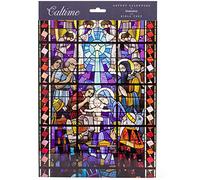 Christmas Advent Calendar Stained Glass In Notre Dame | Religious Advent Calendar Traditional Advent Calendar | Picture Advent Calendar Paper Advent Calendar