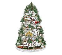 Christmas Advent Calendar The Christmas Railway | Christmas Train Advent Calendar Traditional Advent Calendar | Alpine Village Picture Advent Calendar Paper Advent Calendar