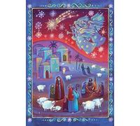 Christmas Advent Calendar The Shepherd's Watch Story Calendar | Religious Advent Calendar Traditional Advent Calendar | Picture Advent Calendar Paper Advent Calendar