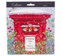 Christmas Advent Calendar Winter Robins | Robin Redbreast Advent Calendar Traditional Advent Calendar | Picture Advent Calendar Paper Advent Calendar