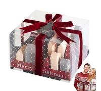 Christmas advent calendars Boxes - Advent Gift Boxes | Christmas Countdown Box Reusable Pet Gift Set with 25 Fillable Slots for Candy, Toys, Beauty & Surprises