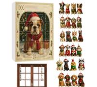 Christmas Advent Calendars Dog 2025, 24 Days Christmas Countdown Calendar With 24 2D Acrylic Hanging Dog Pendants, Ornament For Husband Son Teens Men Wife Girls Friends