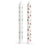 Christmas Advent Candle Traditional Xmas Decorations 2 Pack of Premium Quality Wax Candles Table Centre Piece Decs