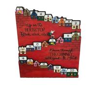 Christmas Advent Countdown Calendar 2023 Santa Calendars Wood Christmas Decoration for Living Room Home Wood Calendar