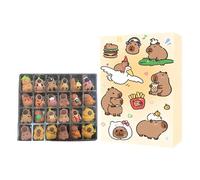 Christmas Advent - Countdown to Christmas Capybara Figures, Advent Cute Animal Figures, Festive Home Decoration, Bookshelf Desktop Ornament, Seasonal Decor, Holiday Collectible for Kids, 10.24 Inches