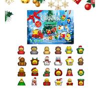 Christmas Advent Ducks, Bath Toy with 24 Doors - Bag Backpack Pendant Lanyard for Bathroom On the Go Gift Bag Filling