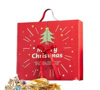 Christmas Advent Filling Box - 24 Days Empty Fillable Reusable Decor,Christmas Countdown Decoration,for Children Men Women Kids Boys Girls Baby Youth Teens Son Daughter Family Friends