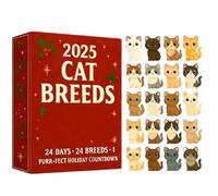 Christmas Advent For Cat Lovers 2025,Acrylic Cat Decoration 2D 24 Days, Pendants For Countdown | For Wreath Living Room Bedroom Office Wall Window