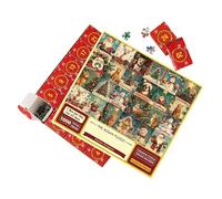 Christmas Advent Puzzle - Santa Snow Man Decor | 1000 Pieces Paper Creative Winter Winter Advent for Family Friends Minor Teenager