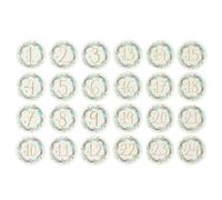 Christmas Advent Stickers 1-24 Gold Wreath Numbers Countdown Calendar DIY Crafts - DIY Toppers - By Love Kates - Festive Design, Advent Craft Projects, Personalised Advents, Cream & Green Stickers