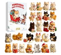 Christmas Advent Toy 2025 | 2D Flat Acrylic Christmas Decoration Ornament | 24 Days Dog Pendant Countdown Calendar - for Men Women Boys Youth Teens Wife Husband Son Daughter Family Friends