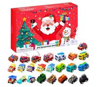 Christmas Advent Toy Calendar | 2025 Holiday Pull Back Car Countdown Calendar 24 Days,Collectible Vehicle Toys for Holiday Birthday Festival Family Fun Classroom Daycare Party