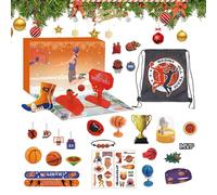 Christmas Adventt Countdown Calendar - 24 Days Party Fun, Encourages Shared Experiences | Christmas Calendar, DIY Basketball Party Set for Learning Development for Kids Fun Family Activity