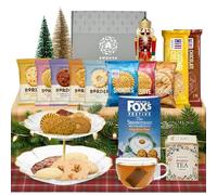 Christmas Afternoon Tea Hamper - Tea and Biscuits Gift Set with 10x TeaBags, The Snowman Gingerbread Minis, & More Biscuit Classics - Tea and Biscuits Hamper for Women & Men