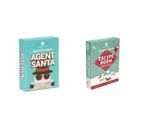 Christmas Agent Santa Card Game & Christmas Escape Room Game Bundle