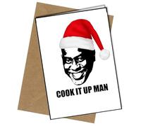 Christmas Ainsley Harriot Cook It Up Man (Pop Art Design) A5 Christmas Card | Envelope Included | Blank Inside | Unique Design | Personalised Free of Charge