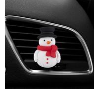 Christmas Air Vent Clip Car Decorations - Mini Cute Santa Elk Snowman Xmas Tree Automotive Interior Accessories