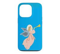 Christmas Angel Blowing Trumpet Nativity Heavenly Art Case for iPhone 13 Pro