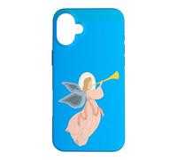 Christmas Angel Blowing Trumpet Nativity Heavenly Art Case for iPhone 16 Plus