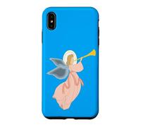 Christmas Angel Blowing Trumpet Nativity Heavenly Art Case for iPhone XS Max