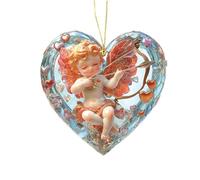 Christmas Angel Decoration - Delicate Angel Decoration for Party, Art Ornament for Tree, Car or Home Environment, Symbol of Love and Peace | Exquisite Accessory for Christmas Celebrations