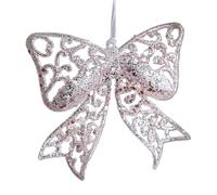 Christmas Angel Decorations - Christmas Tree Decorations - Snowflake Ribbon Pendant for Tree Party Garden Children's Room Fence Wall Door Patio Favourites Wedding Patio Garden