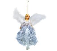 Christmas Angel Hanging Pendants Ornament, Angels Tree Pendant, Victorian Feathers Angel Christmas Tree Decoration, Wing Long Skirt Angels Doll Pendant For Holiday Birthday Party Wedding Decor
