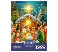 Christmas Angel Nativity 1000 Piece Jigsaw Puzzle For Adults Family Challenge Toys Stress Relief Puzzle Cultivate The Spirit of Teamwork for Family Decorations 70x50cm/1000pcs