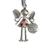 Christmas Angel Ornament, Angel Friendship Ornament Gift, Christmas Friendship Decoration Gift, Crazy Beautiful Friends Forever A-ngel O-rnament, A-ngelchristmas Tree Ornaments