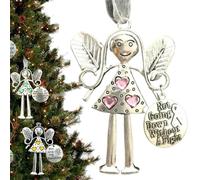 Christmas Angel Ornament, Angel Friendship Ornament Gifts, Christmas Friendship Decoration Gift, Crazy Beautiful Friends Forever A-ngel O-rnament, A-ngelchristmas Tree Ornaments