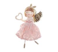 Christmas Angel Ornaments | Christmas Tree Hanging Decorations | Christmas Crafts Pendant Funny Dolls Ornament | Small Fairy Doll With Lace Dress For Door Window Tree Wreath
