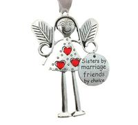 Christmas Angel Ornaments, Friendship Pendant Christmas Ornaments, Friends Forever Pendant Ornaments, Christmas Decorations with Friendship Pendant, Tree Ornaments