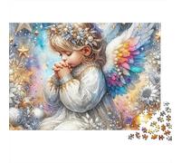 Christmas Angel Prayer 1000 Pieces Eco-Friendly Paper Premium Puzzle for Kids Beginners, Ultra Difficult Puzzle, After-school Activity, Puzzle 38x26cm/1000pcs