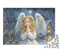 Christmas Angel Prayer 1000pc Jigsaw Puzzle for Seniors After-school Puzzle Activity Brain Training Thick Cardboard 52x38cm/1000pcs