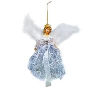 Christmas Angel Tree Topper, 22 cm Angel Figure as Christmas Tree Topper, Christmas Tree Topper Figures, Christmas Tree Topper Tree Decoration, Glitter Angel Christmas Decoration