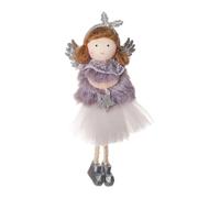 Christmas Angels | Cute Fairy Tree Ornament - Plush Tree Pendant Colorful Stuffed Angel Doll, Handmade and Lightweight Hanging | Winter, New Year and Holiday Decoration for Home and Office